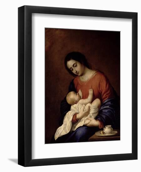 Virgin and Child-Francisco de Zurbarán-Framed Giclee Print