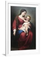 Virgin and Child-Bartolome Esteban Murillo-Framed Art Print