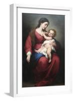 Virgin and Child-Bartolome Esteban Murillo-Framed Art Print