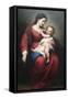 Virgin and Child-Bartolome Esteban Murillo-Framed Stretched Canvas