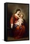 Virgin and Child-Bartolome Esteban Murillo-Framed Stretched Canvas