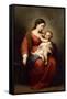 Virgin and Child-Bartolome Esteban Murillo-Framed Stretched Canvas