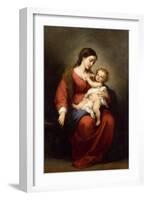 Virgin and Child-Bartolome Esteban Murillo-Framed Art Print