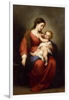 Virgin and Child-Bartolome Esteban Murillo-Framed Art Print