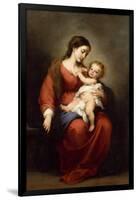 Virgin and Child-Bartolome Esteban Murillo-Framed Art Print