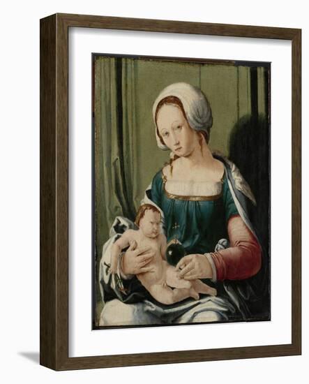 Virgin and Child-Lucas van Leyden-Framed Art Print