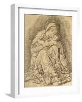 Virgin and Child-Andrea Mantegna-Framed Giclee Print