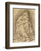 Virgin and Child-Andrea Mantegna-Framed Giclee Print