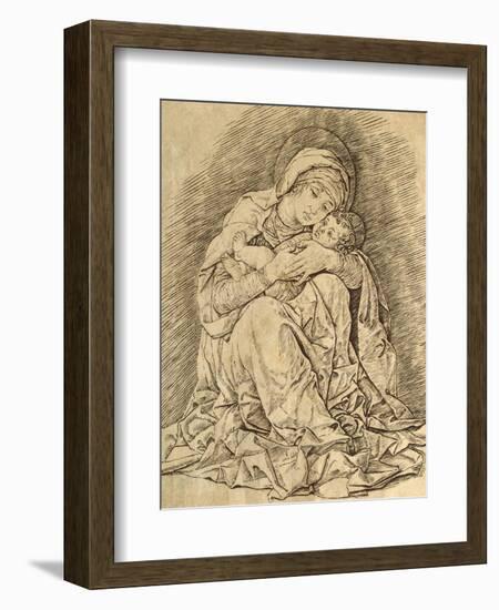 Virgin and Child-Andrea Mantegna-Framed Giclee Print