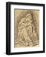 Virgin and Child-Andrea Mantegna-Framed Giclee Print