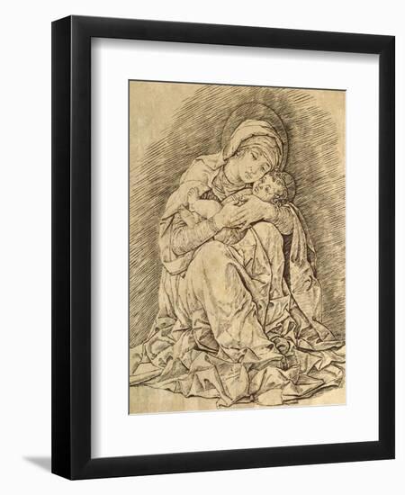 Virgin and Child-Andrea Mantegna-Framed Giclee Print