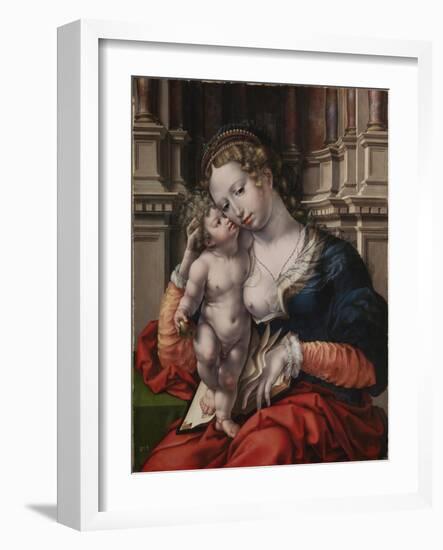 Virgin and Child-Jan Gossaert-Framed Giclee Print