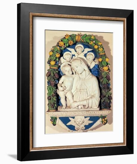 Virgin and Child-Andrea Della Robbia-Framed Giclee Print