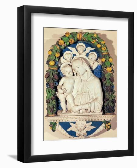 Virgin and Child-Andrea Della Robbia-Framed Giclee Print