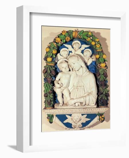 Virgin and Child-Andrea Della Robbia-Framed Giclee Print