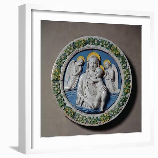 Virgin and Child-Luca Della Robbia-Framed Giclee Print