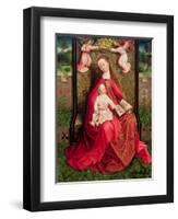 Virgin and Child-Master of the Embroidered Foliage-Framed Giclee Print