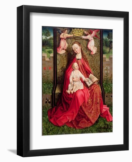 Virgin and Child-Master of the Embroidered Foliage-Framed Giclee Print