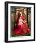 Virgin and Child-Master of the Embroidered Foliage-Framed Giclee Print