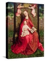 Virgin and Child-Master of the Embroidered Foliage-Stretched Canvas