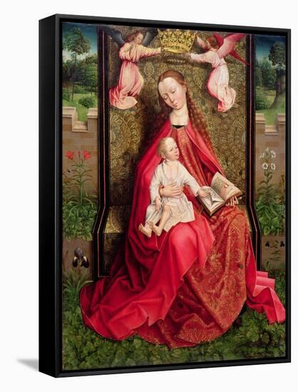 Virgin and Child-Master of the Embroidered Foliage-Framed Stretched Canvas