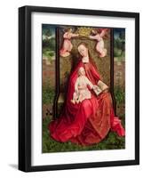 Virgin and Child-Master of the Embroidered Foliage-Framed Giclee Print