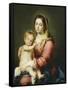 Virgin and Child-Bartolome Esteban Murillo-Framed Stretched Canvas