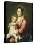 Virgin and Child-Bartolome Esteban Murillo-Stretched Canvas