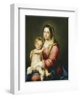 Virgin and Child-Bartolome Esteban Murillo-Framed Giclee Print