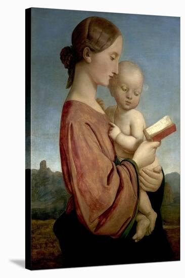 Virgin and Child-William Dyce-Stretched Canvas