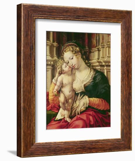 Virgin and Child-Jan Gossaert-Framed Giclee Print