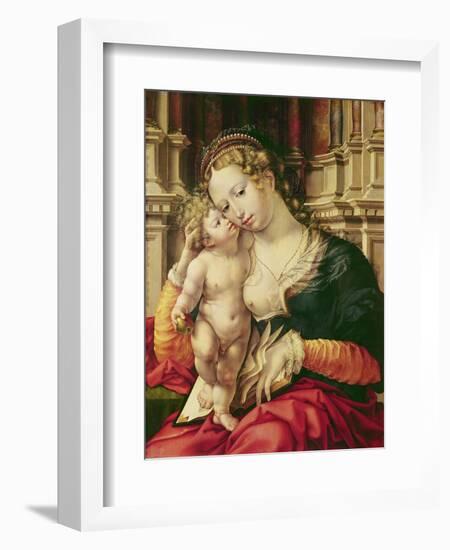 Virgin and Child-Jan Gossaert-Framed Giclee Print