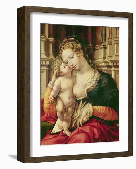 Virgin and Child-Jan Gossaert-Framed Giclee Print