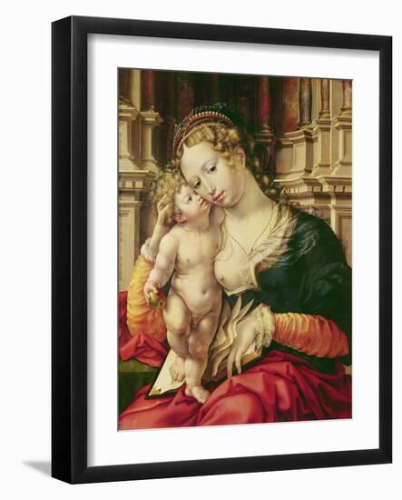 Virgin and Child-Jan Gossaert-Framed Giclee Print