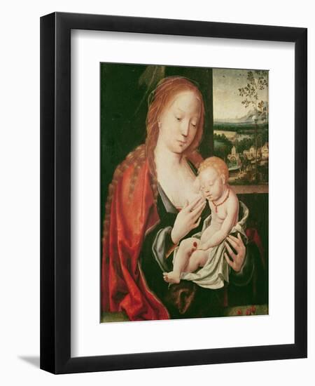 Virgin and Sleeping Child-Joos Van Cleve-Framed Giclee Print