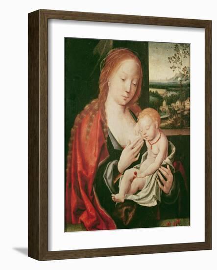 Virgin and Sleeping Child-Joos Van Cleve-Framed Giclee Print