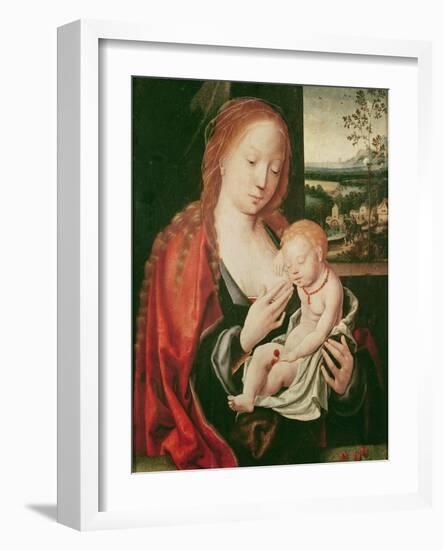 Virgin and Sleeping Child-Joos Van Cleve-Framed Giclee Print