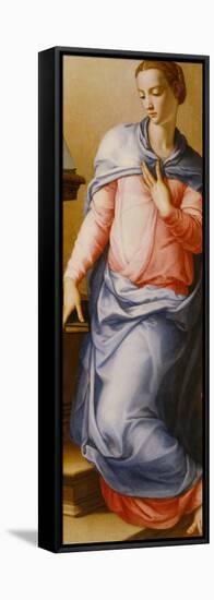 Virgin Annunciate, 1540-1545-Agnolo Bronzino-Framed Stretched Canvas