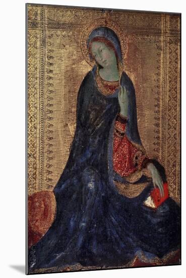 Virgin Annunciate, C1340-C1344-Simone Martini-Mounted Giclee Print