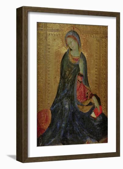 Virgin Annunciate, Right Hand Panel of Diptych, 1340-44-Simone Martini-Framed Giclee Print