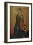 Virgin Annunciate, Right Hand Panel of Diptych, 1340-44-Simone Martini-Framed Giclee Print