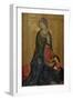 Virgin Annunciate, Right Hand Panel of Diptych, 1340-44-Simone Martini-Framed Giclee Print