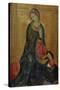 Virgin Annunciate, Right Hand Panel of Diptych, 1340-44-Simone Martini-Stretched Canvas