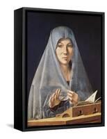 Virgin Annunciate-Antonello da Messina-Framed Stretched Canvas