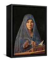 Virgin Annunciate-Antonello da Messina-Framed Stretched Canvas