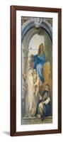 Virgin Appearing to St Catherine of Siena, Rosa of Lima and Agnes of Montepulciano-Giambattista Tiepolo-Framed Giclee Print