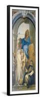 Virgin Appearing to St Catherine of Siena, Rosa of Lima and Agnes of Montepulciano-Giambattista Tiepolo-Framed Giclee Print