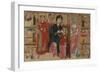 Virgin & Child Enthroned with Saints Leonard & Peter & Scenes from Life of Saint Peter, c.1280-Master of the Magdalen-Framed Giclee Print