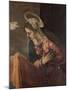 Virgin from the Annunciation to the Virgin, 1560-85-Jacopo Robusti Tintoretto-Mounted Giclee Print