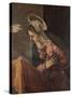 Virgin from the Annunciation to the Virgin, 1560-85-Jacopo Robusti Tintoretto-Stretched Canvas